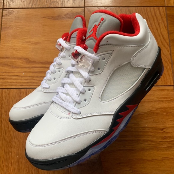 Men's Air Jordan Retro 5 Low Golf 'Fire Red' - Picture 3 of 8